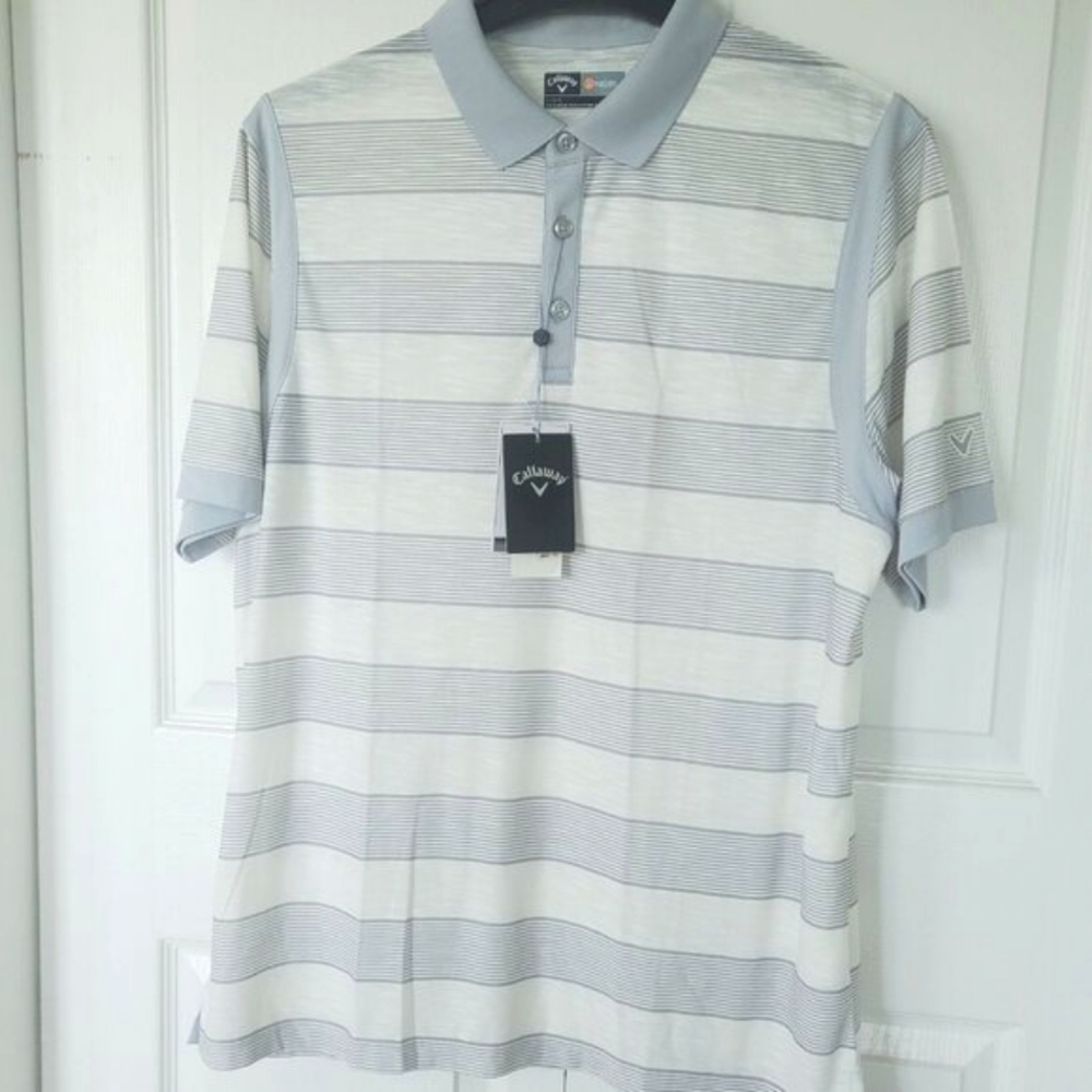 Callaway Opti dry striped men's polo shirt, L